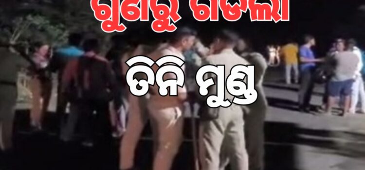 ଗୋଷ୍ଠୀକନ୍ଦଳରୁ ଗଡ଼ିଲା ୩ ମୁଣ୍ଡ